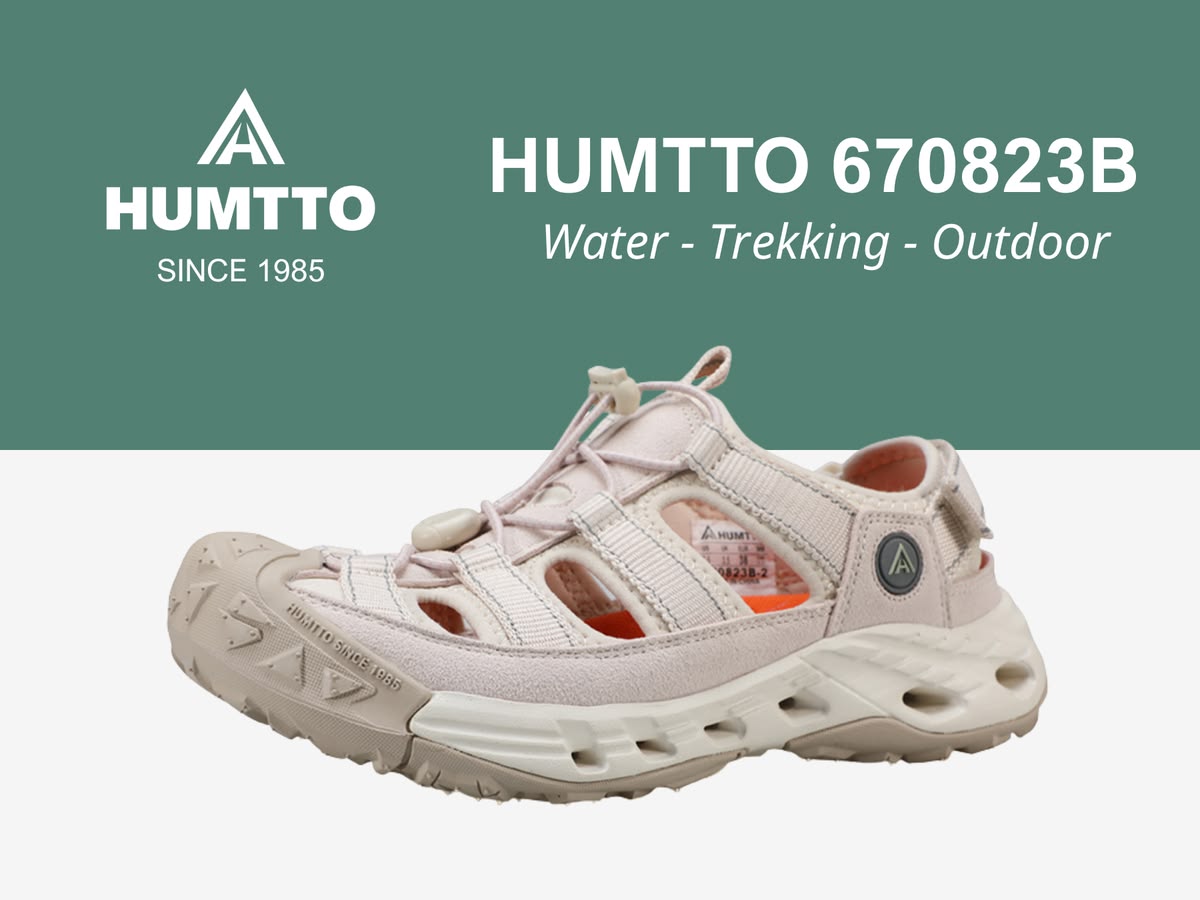  Sandals nữ Humtto 670823B lội nước đế gai chống trượt Velcro tiện lợi-11