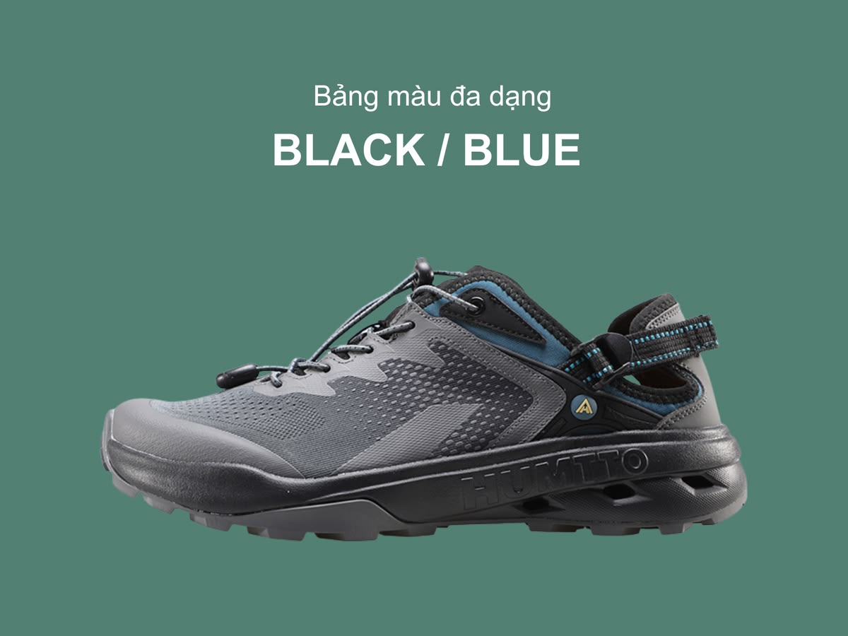 Giày sandals nam Humtto 670892A trekking lội nước dây rút tiện lợi-22