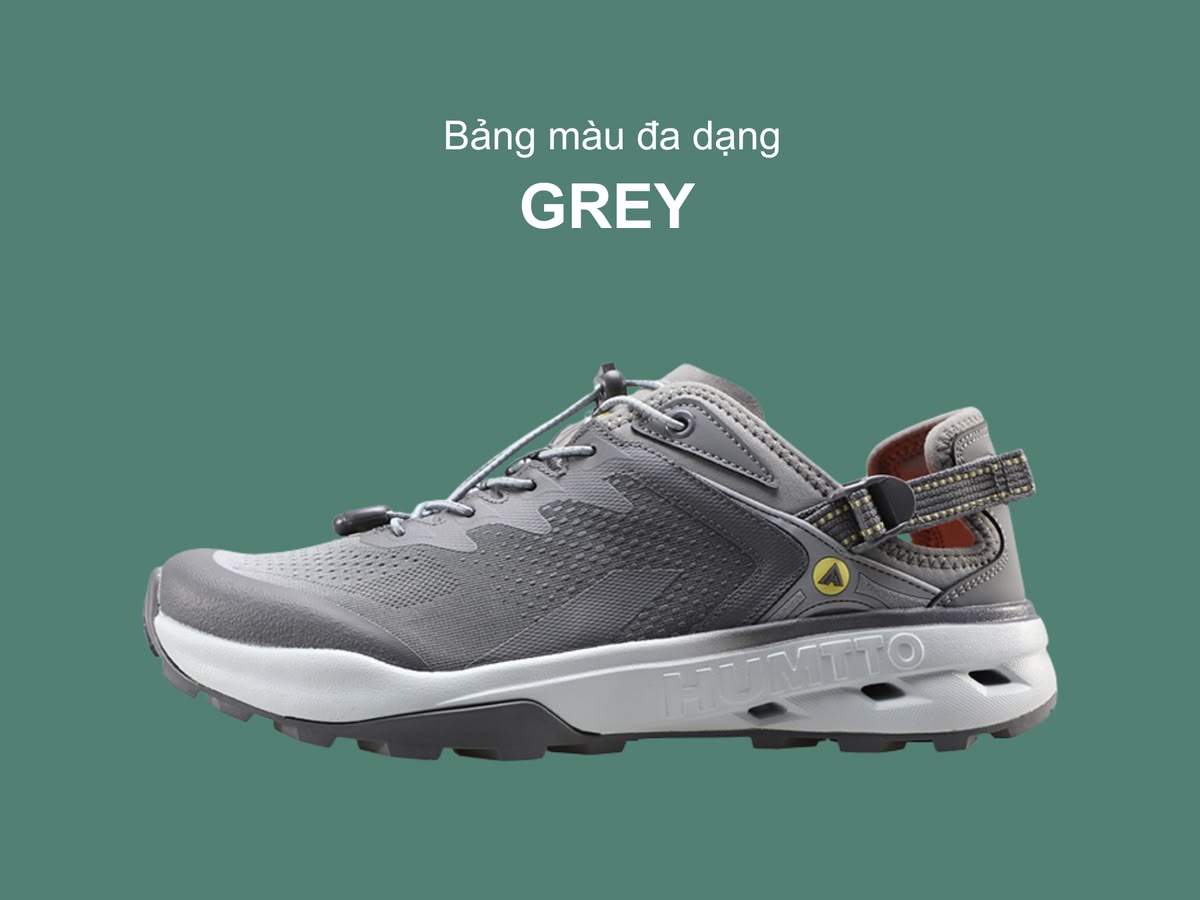 Giày sandals nam Humtto 670892A trekking lội nước dây rút tiện lợi-23