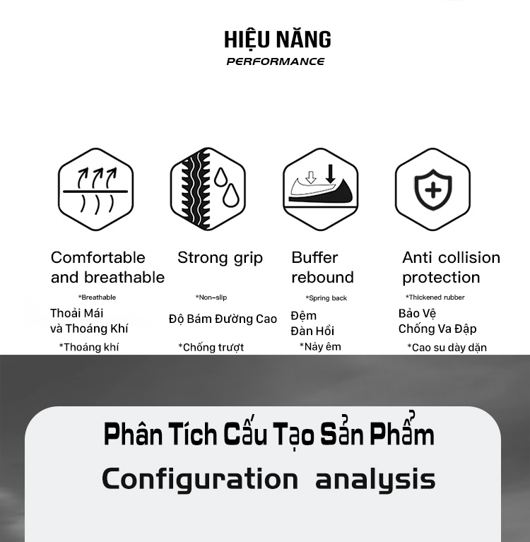 Giày hiking unisex Humtto 160112A dây to chắc mau khô thoáng khí-7