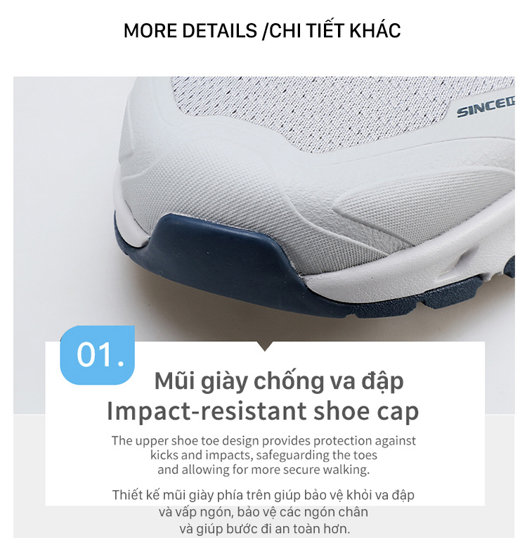 Giày hiking nam Humtto 171443A cổ thấp lưới cắt xẻ thời trang nhiều màu-15